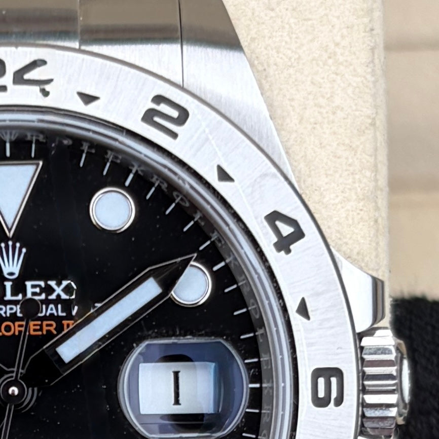 SOLD / ON REQUEST Rolex Explorer II 216570 Black dial Year 2020 full set