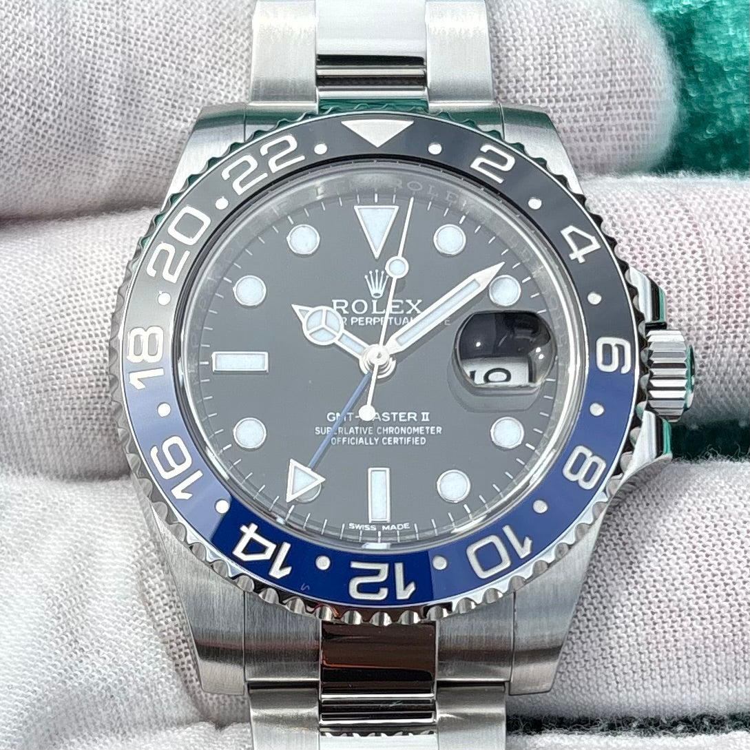 SOLD / ON REQUEST Rolex Batman GMT-Master II 116710BLNR