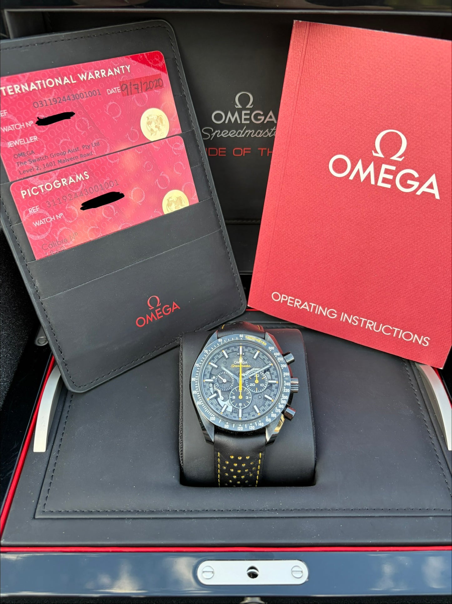 Omega Dark Side Of The Moon Apollo 8 Year 2020 Full Set Box & Papers