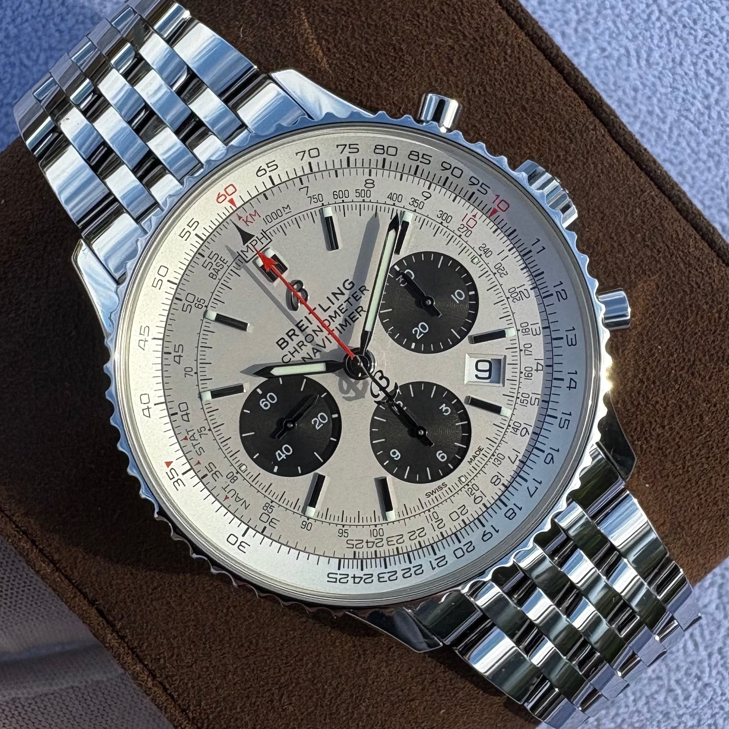 Breitling Navitimer B01 43mm Chronograph White Panda