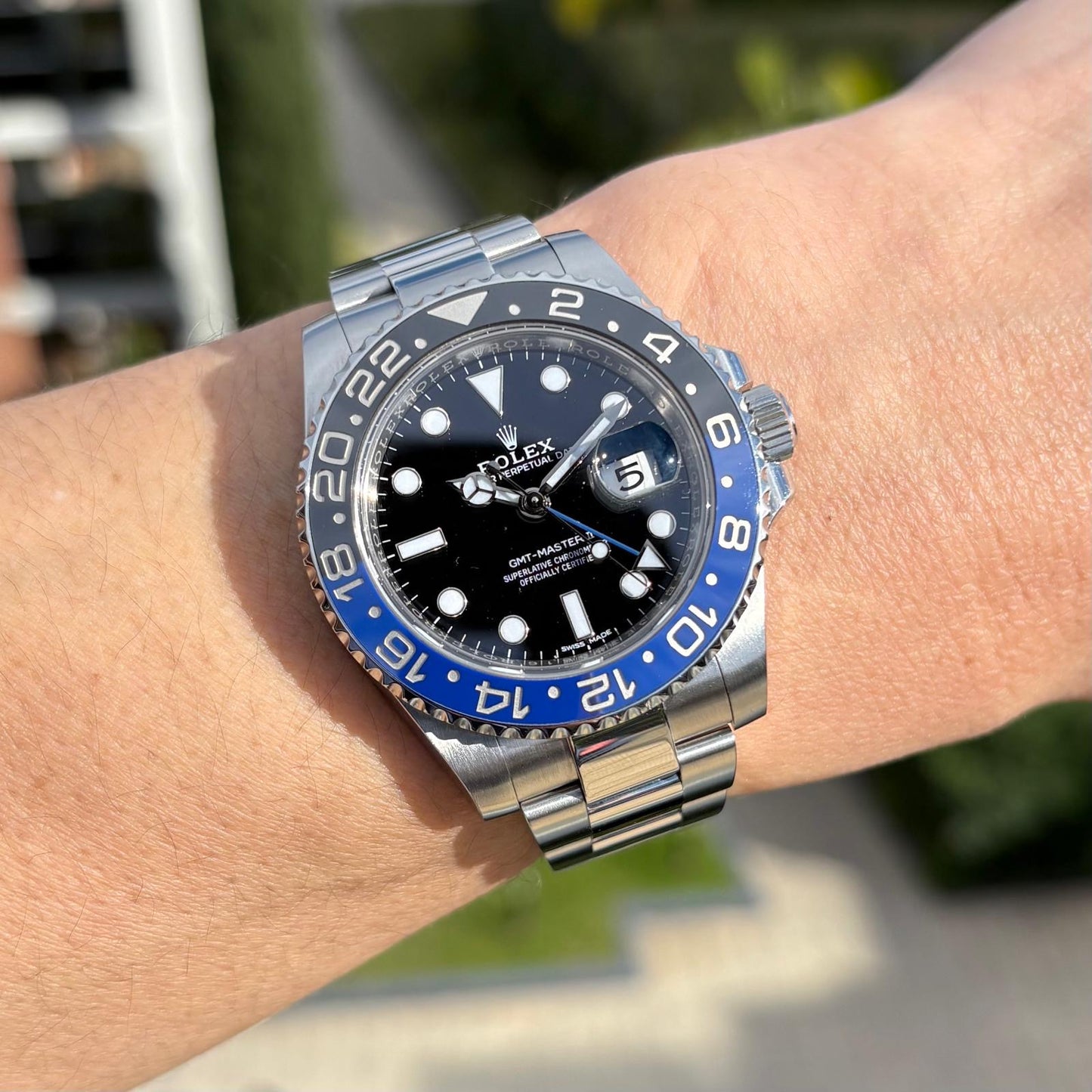 Rolex Batman GMT-Master II 116710BLNR 2017 Full Set Box & Papers