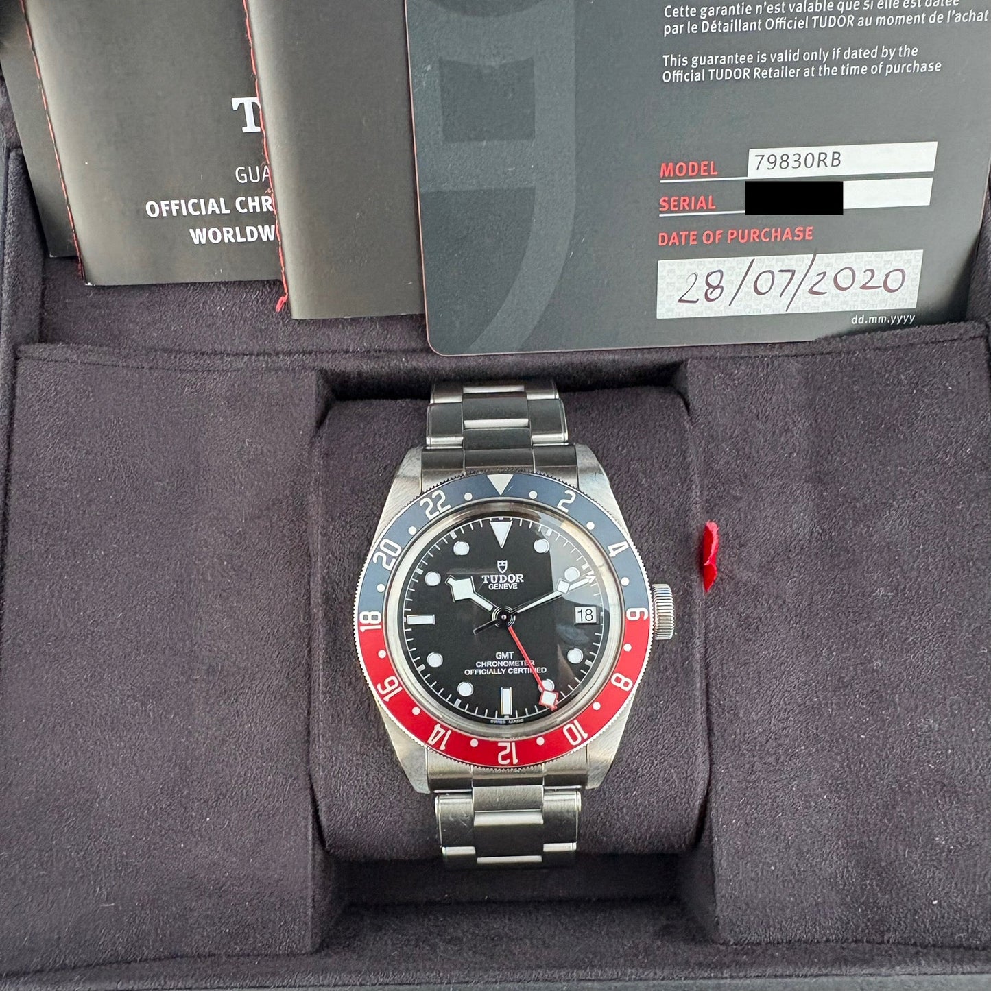 SOLD / ON REQUEST Tudor Black Bay GMT Pepsi M79830RB-0001