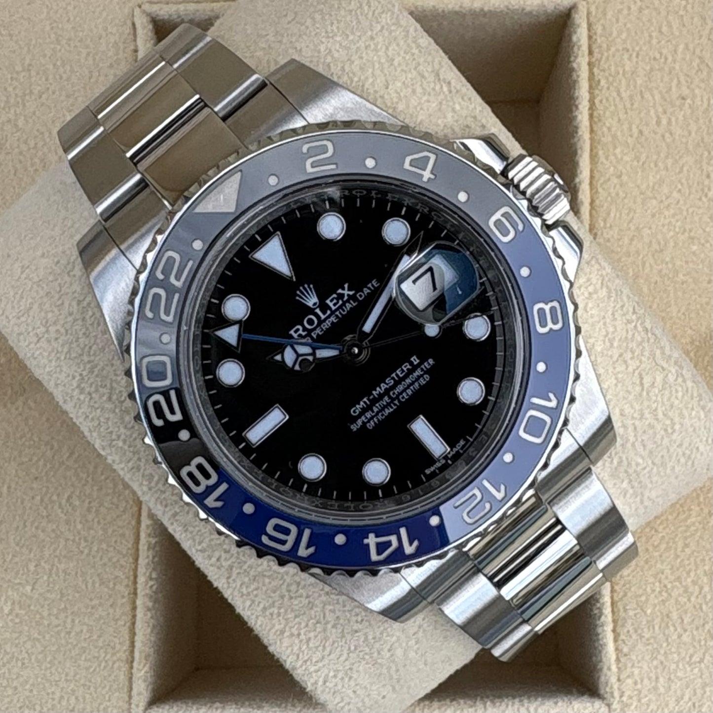 Rolex Batman GMT-Master II 116710BLNR 2017 Full Set Box & Papers