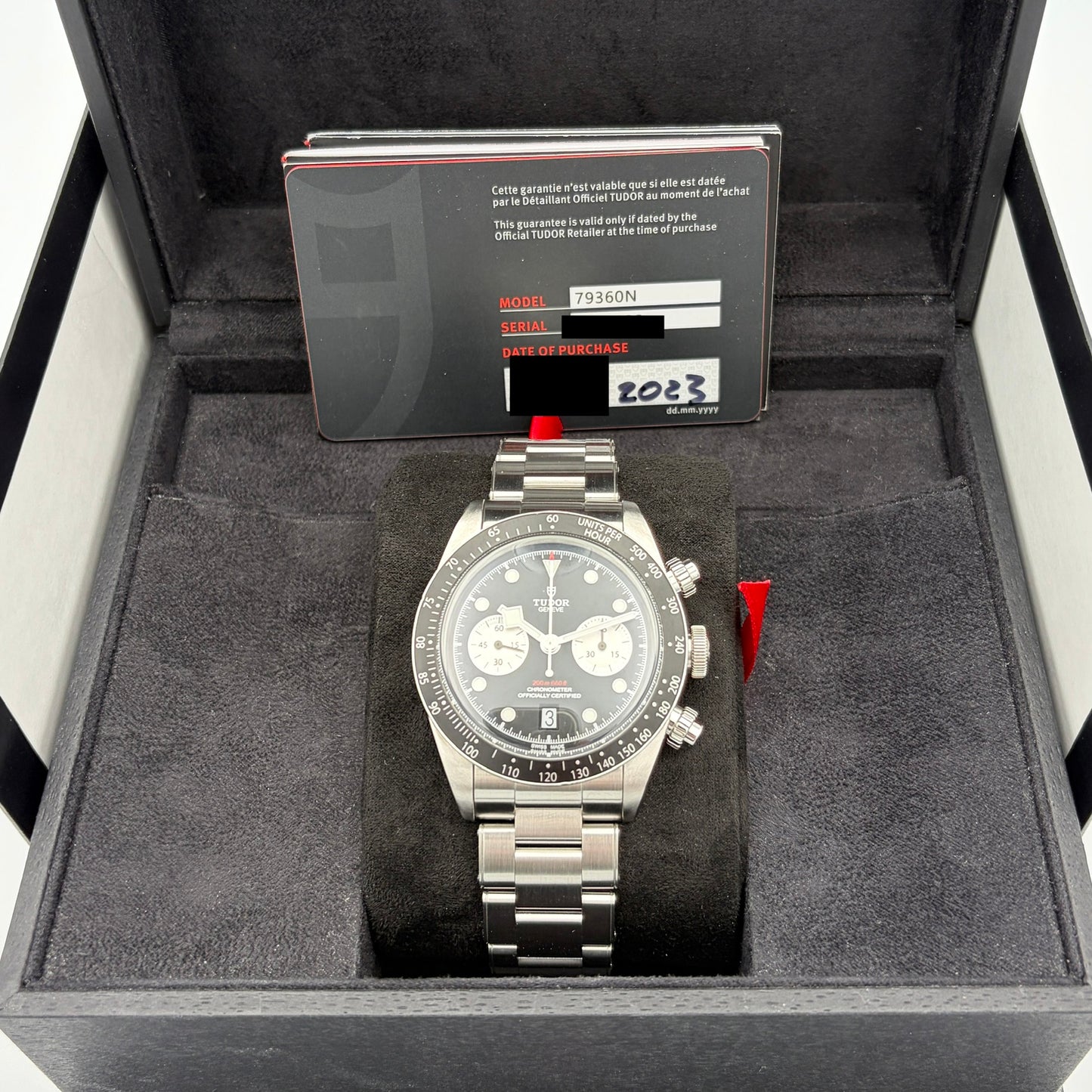 Black Bay Tudor Chronograph “Reverse Panda” Year 2023 Box & Papers 79360N