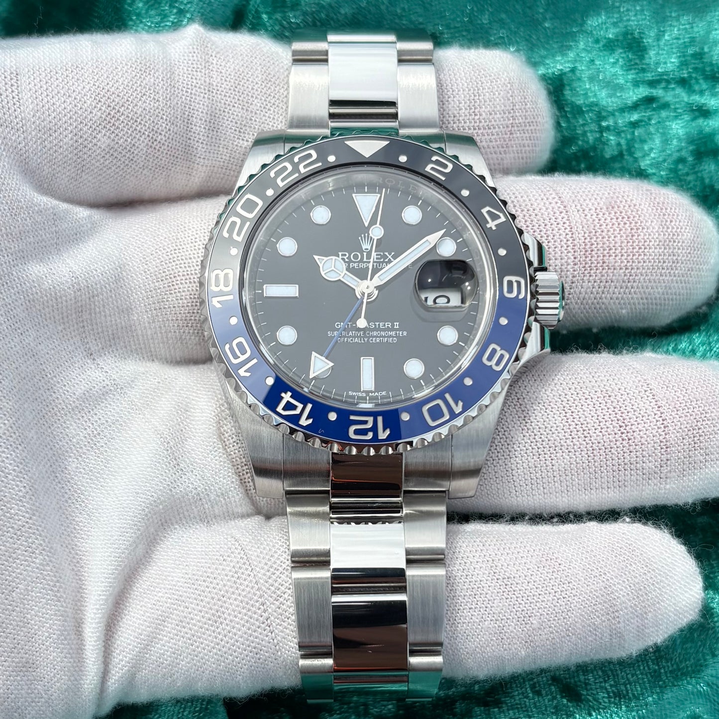 SOLD / ON REQUEST Rolex Batman GMT-Master II 116710BLNR