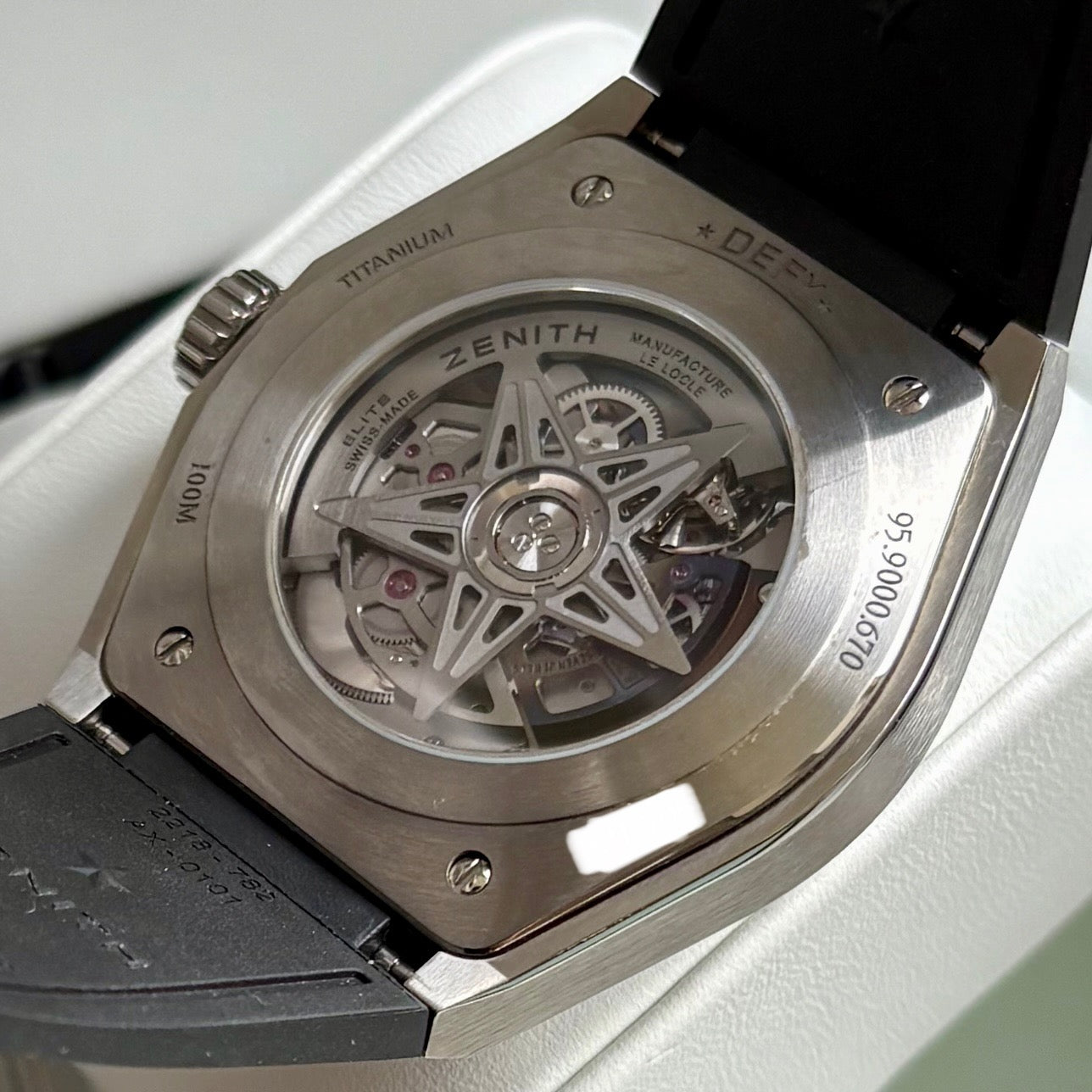 SOLD / ON REQUEST Zenith Defy Skeleton Classic Titanium Ref 95.9000.670/78.r584
