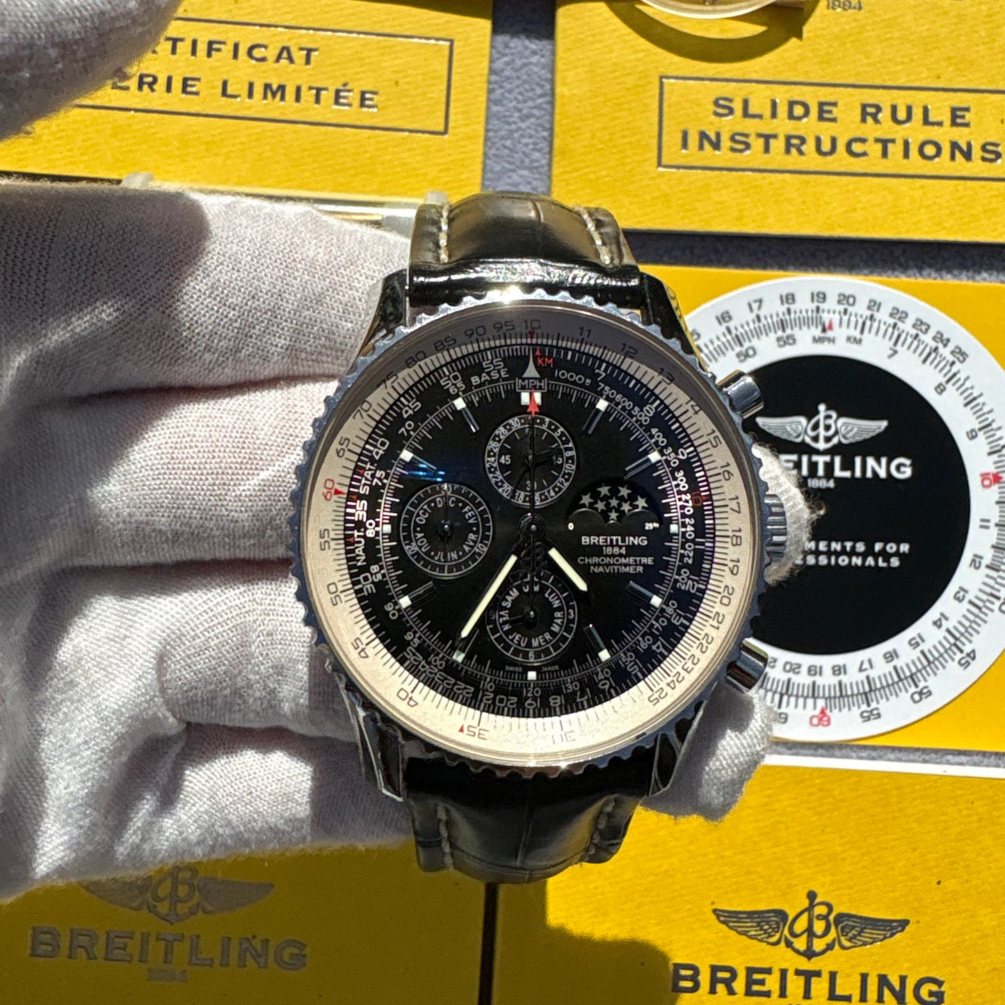 SOLD / ON REQUEST Breitling Navitimer 1461 Limited Edition Year 2012 Full Set 46mm A1937012