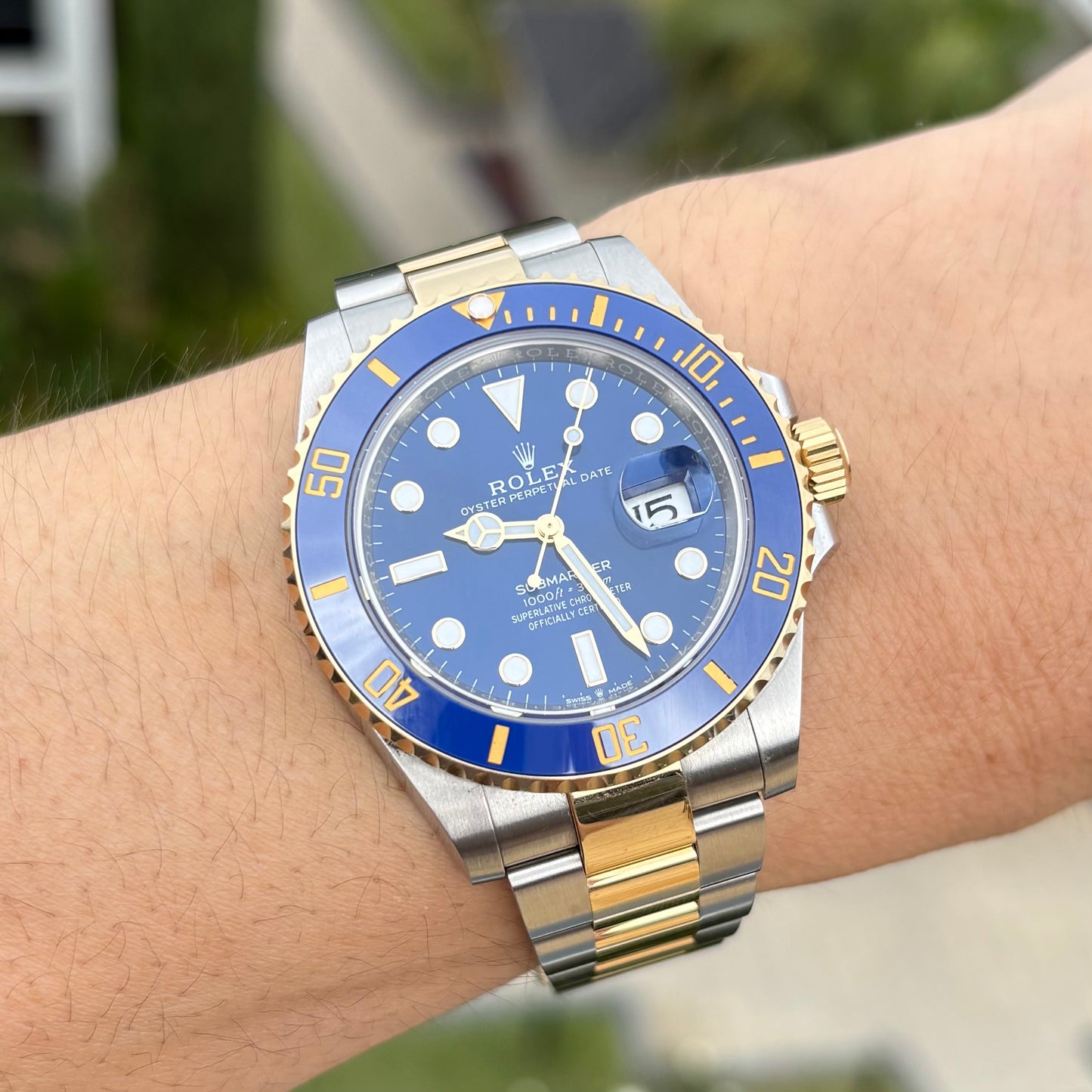 Rolex 126613LB Submariner Bluesy Year 2023 Blue dial Steel & Gold