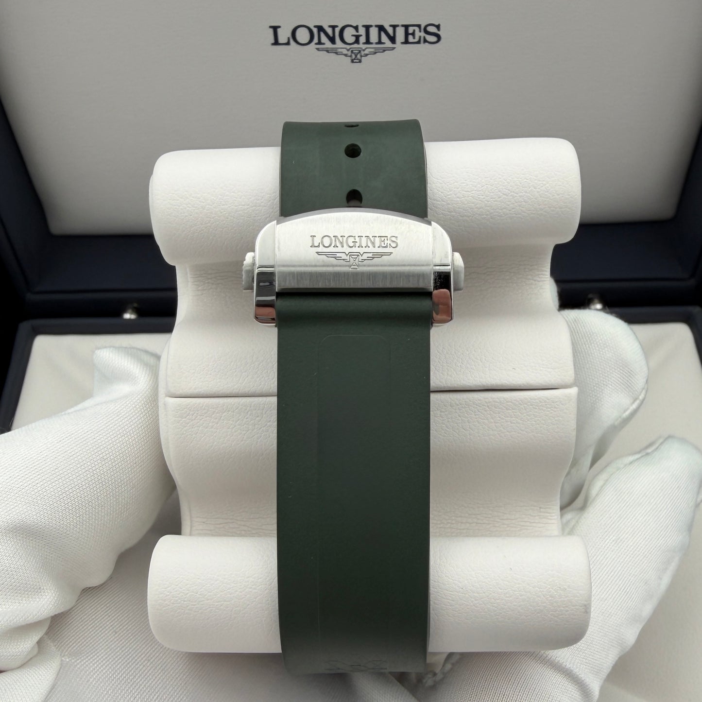 Longines Conquest 41mm Green Dial Green Rubber Strap L3.830.4.02.9 Automatic L888.5 Year 2026