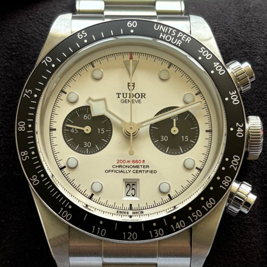 SOLD / ON REQUEST Tudor Black Bay Panda Chronograph 79360N