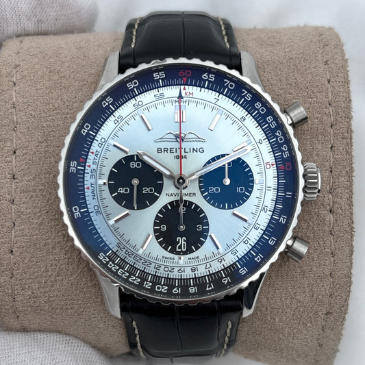 Breitling Navitimer AB0138241C1P1 Ice Blue Dial Chronograph 43mm Year