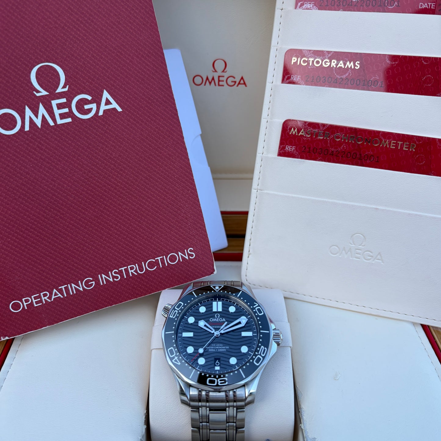 Omega Seamaster Diver 300m Year 2018 Black Dial Full Set 210.30.42.200