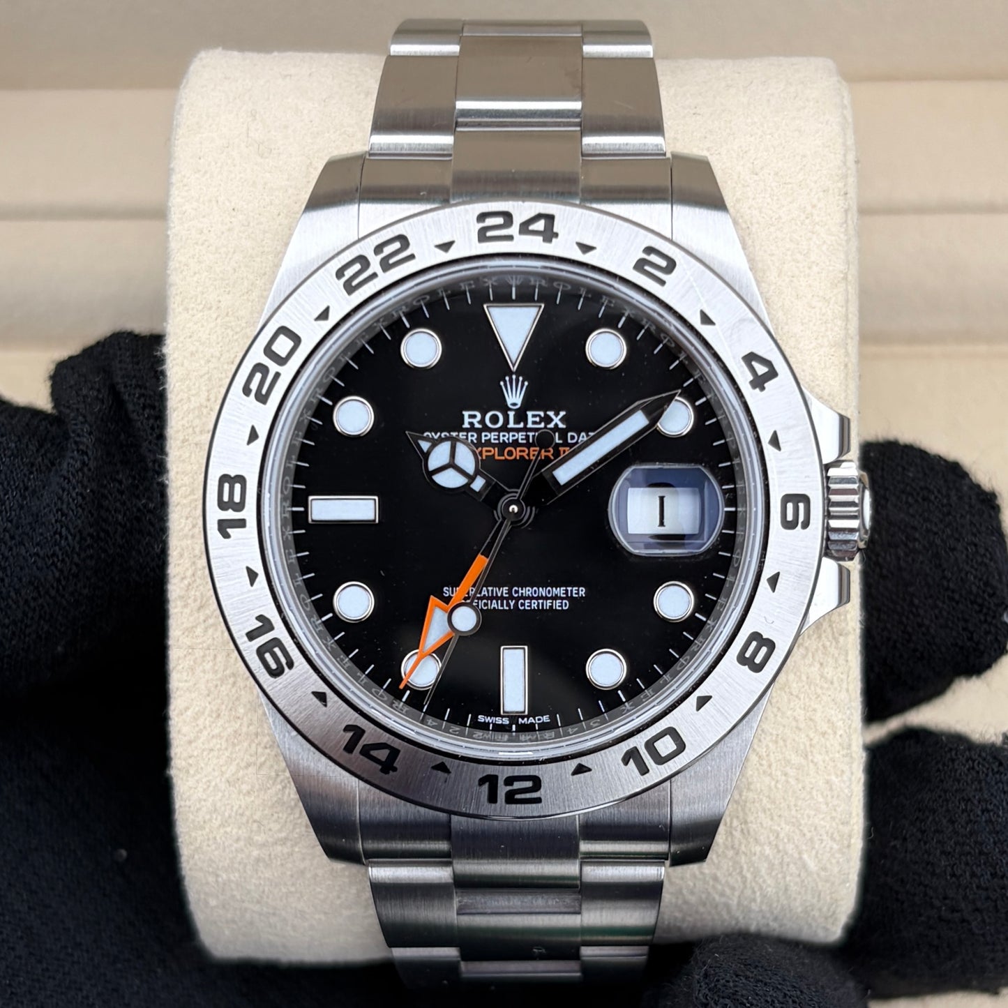 Rolex Explorer II 216570 Black dial Year 2020 full set