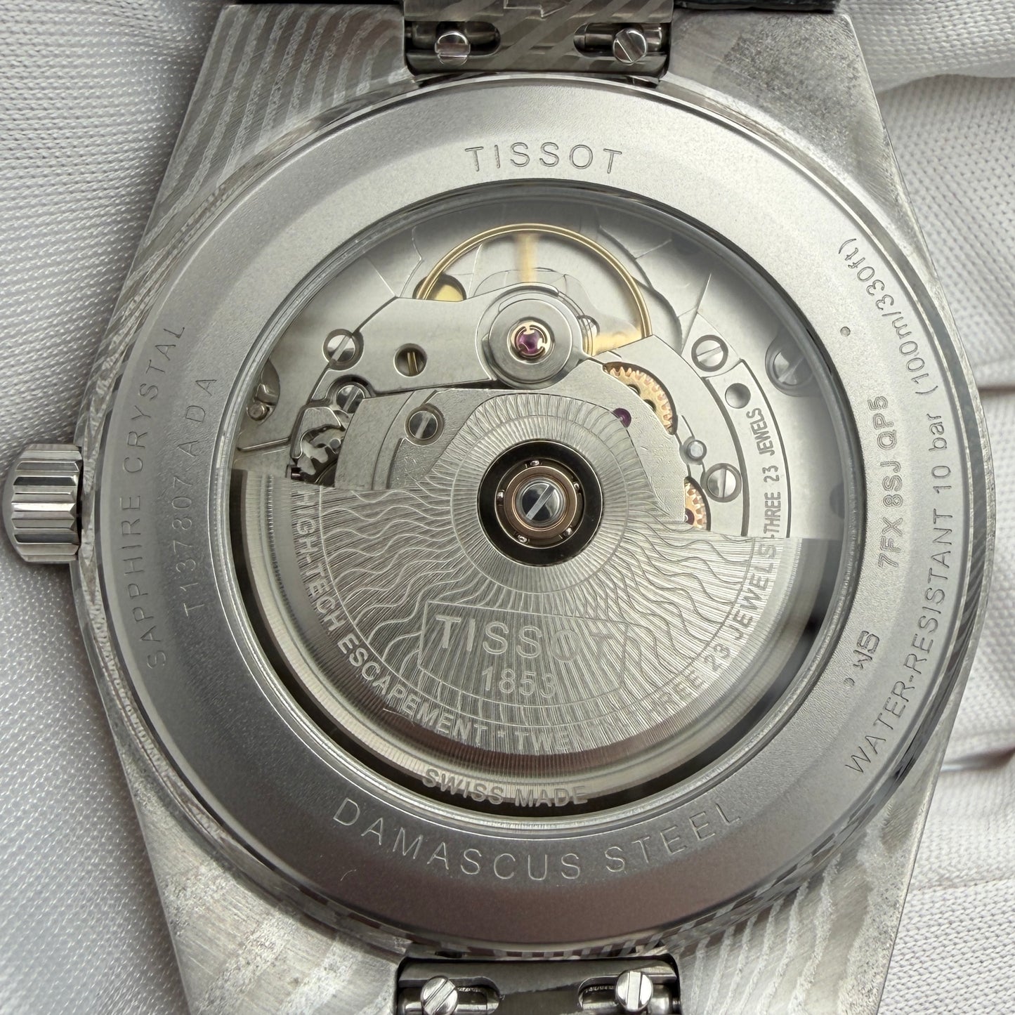 Tissot PRX Powermatic 80 Damascus Steel 38mm T137.807.96.081.00 Year 2026 Full Set As New Condition