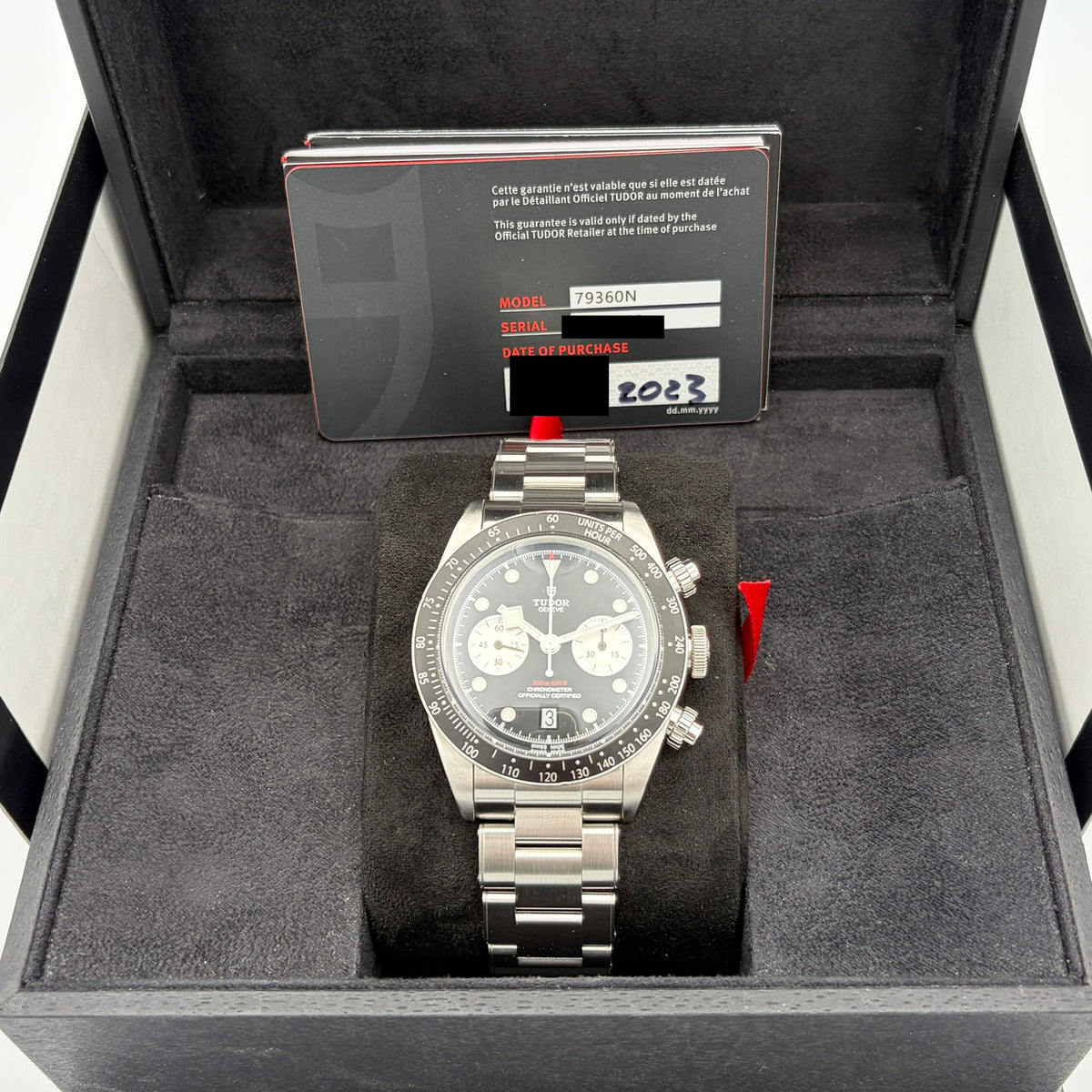 Black Bay Tudor Chronograph “Reverse Panda” Year 2023 Box & Papers 79360N