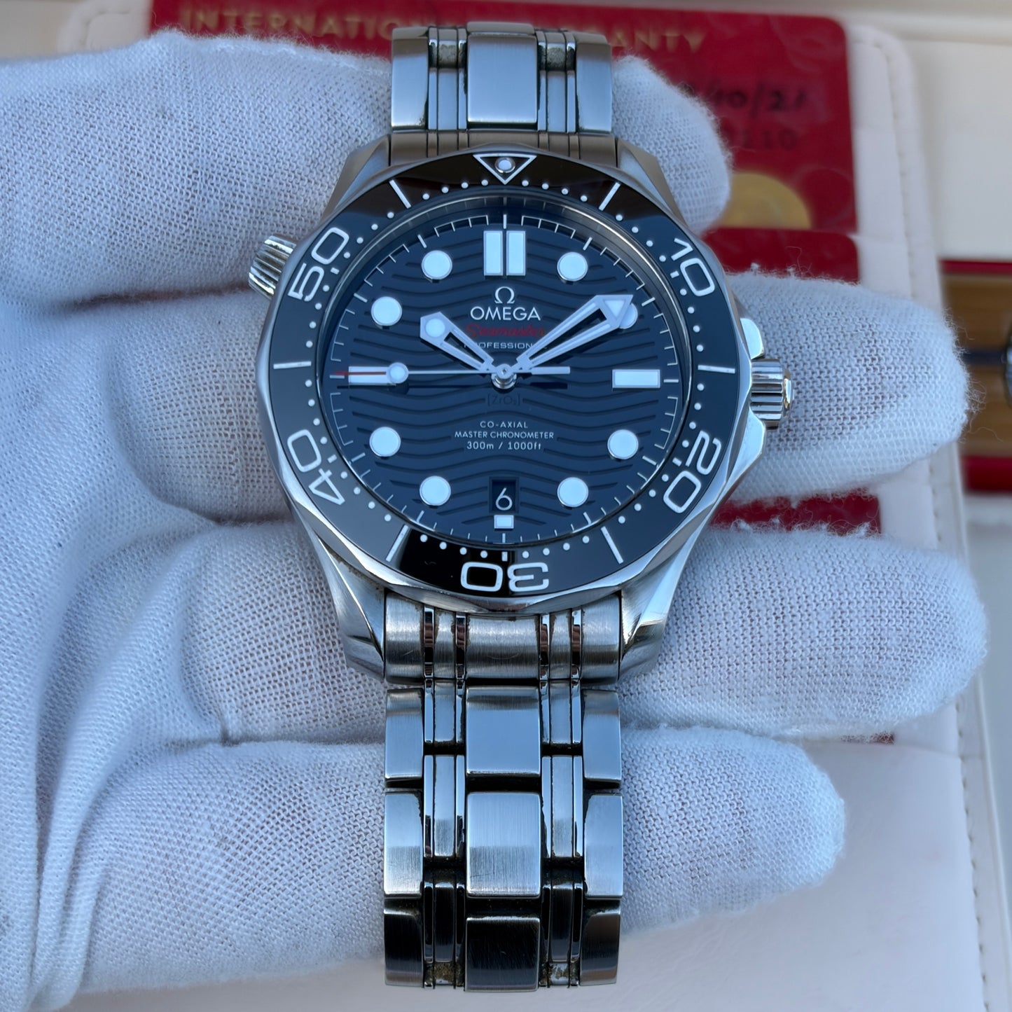 Omega Seamaster Diver 300m Year 2018 Black Dial Full Set 210.30.42.200