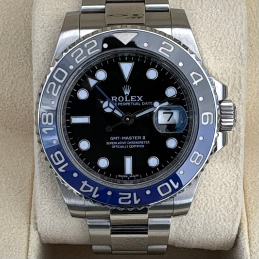 Rolex Batman GMT-Master II 116710BLNR 2017 Full Set Box & Papers