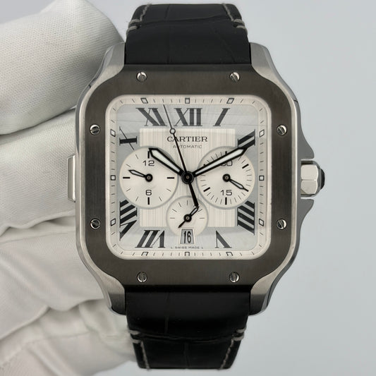 Cartier Santos de Cartier Chronograph XL WSSA0017 Year 2024 Box & Papers