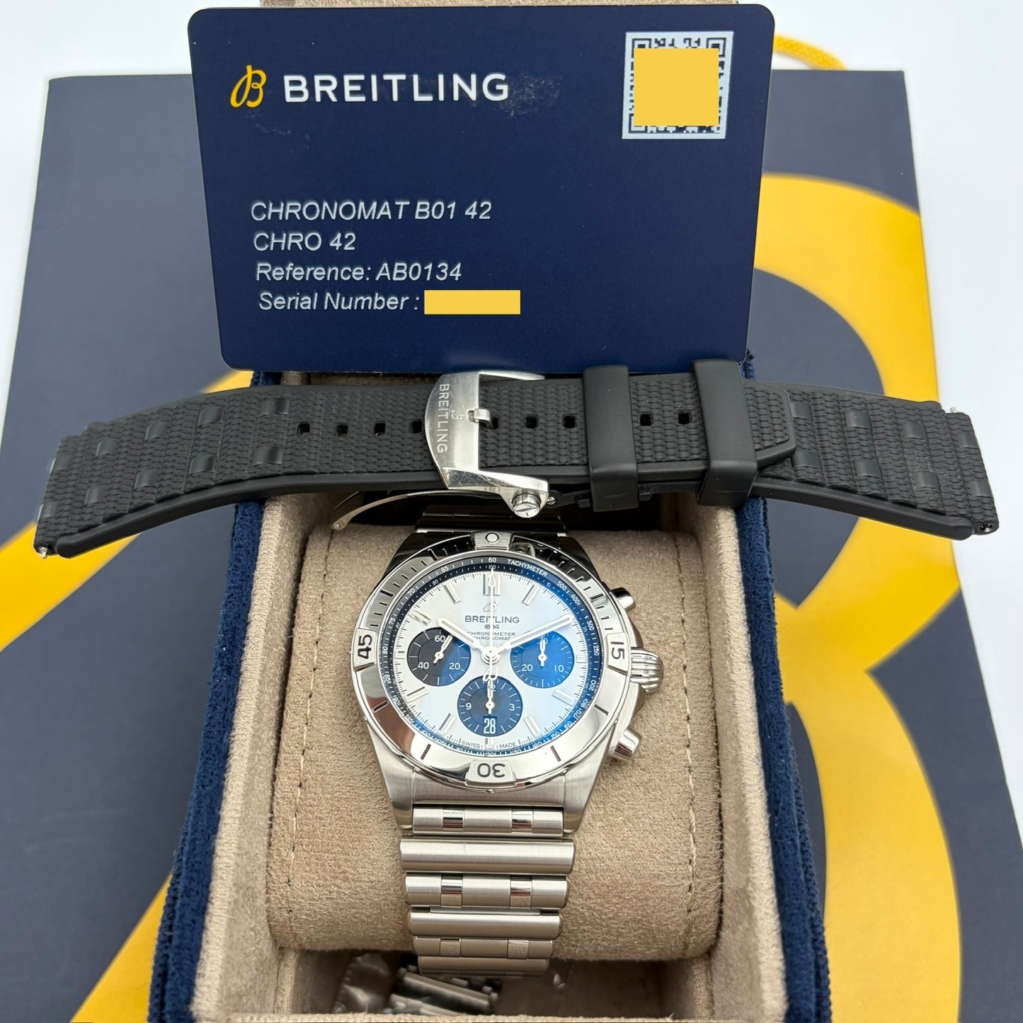 Breitling Chronomat B01 42 Oceania Australian Panda Limited Edition One Of 140, Mint Full Set, 2026, Extra Strap AB01344B1A1S1