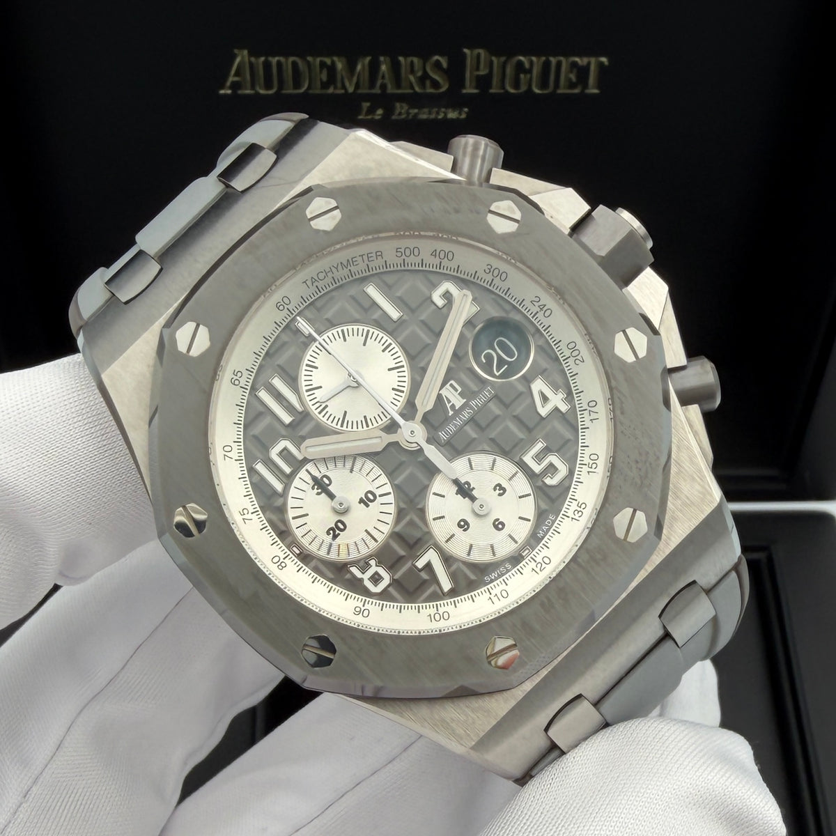 Audemars Piguet Royal Oak Offshore Chronograph “Ghost” 26470IO.OO.A006CA.01 Titanium & Ceramic, Full Set Box & Papers, Year 2021