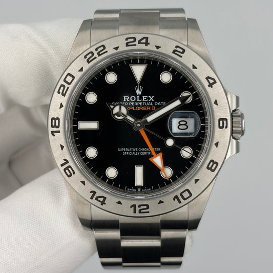 Rolex Explorer II 226570 Black Dial Year 2025 Box & Papers Green Tag