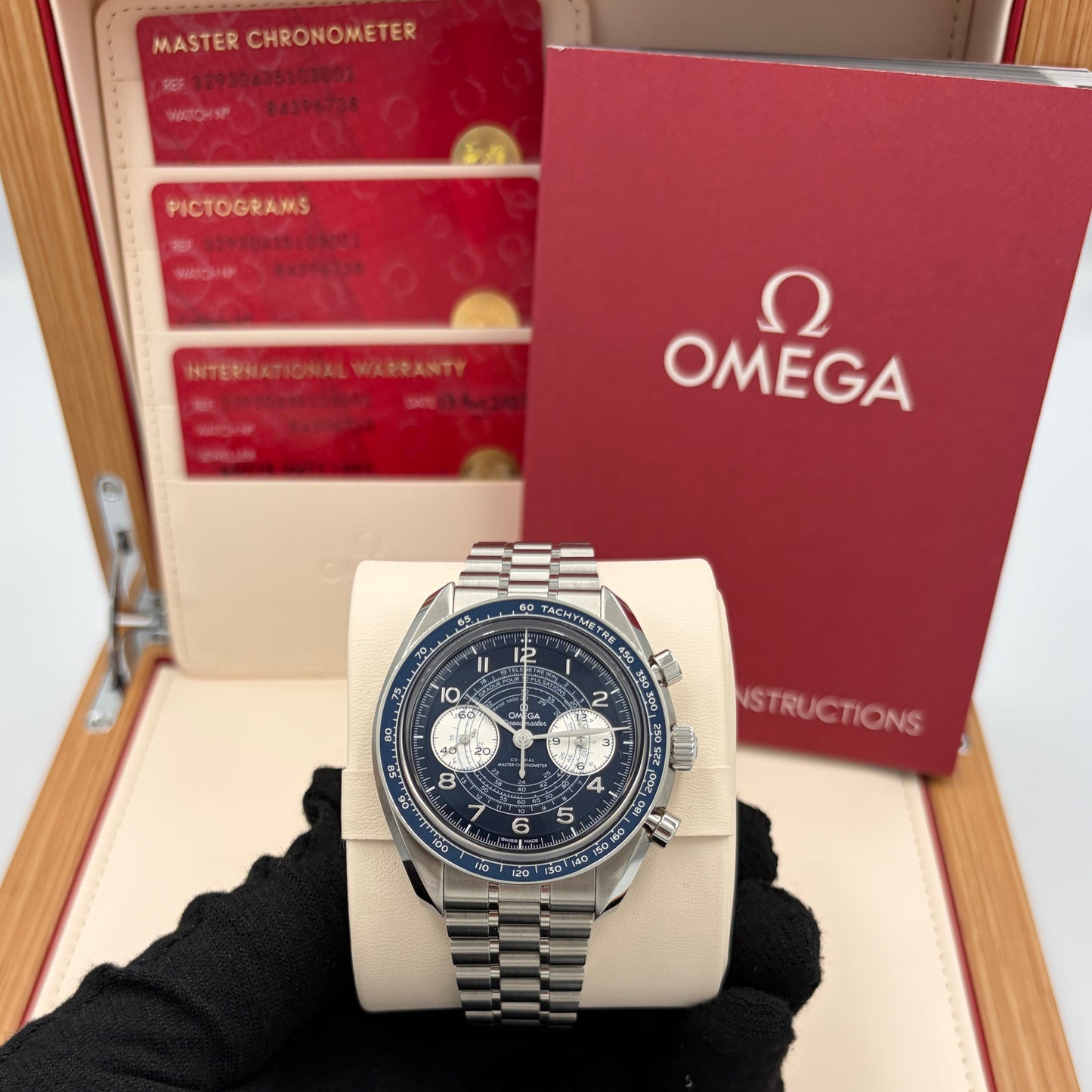 SOLD / ON REQUEST Omega Speedmaster Chronoscope 2023 Full Set 329.30.43.51.03.001