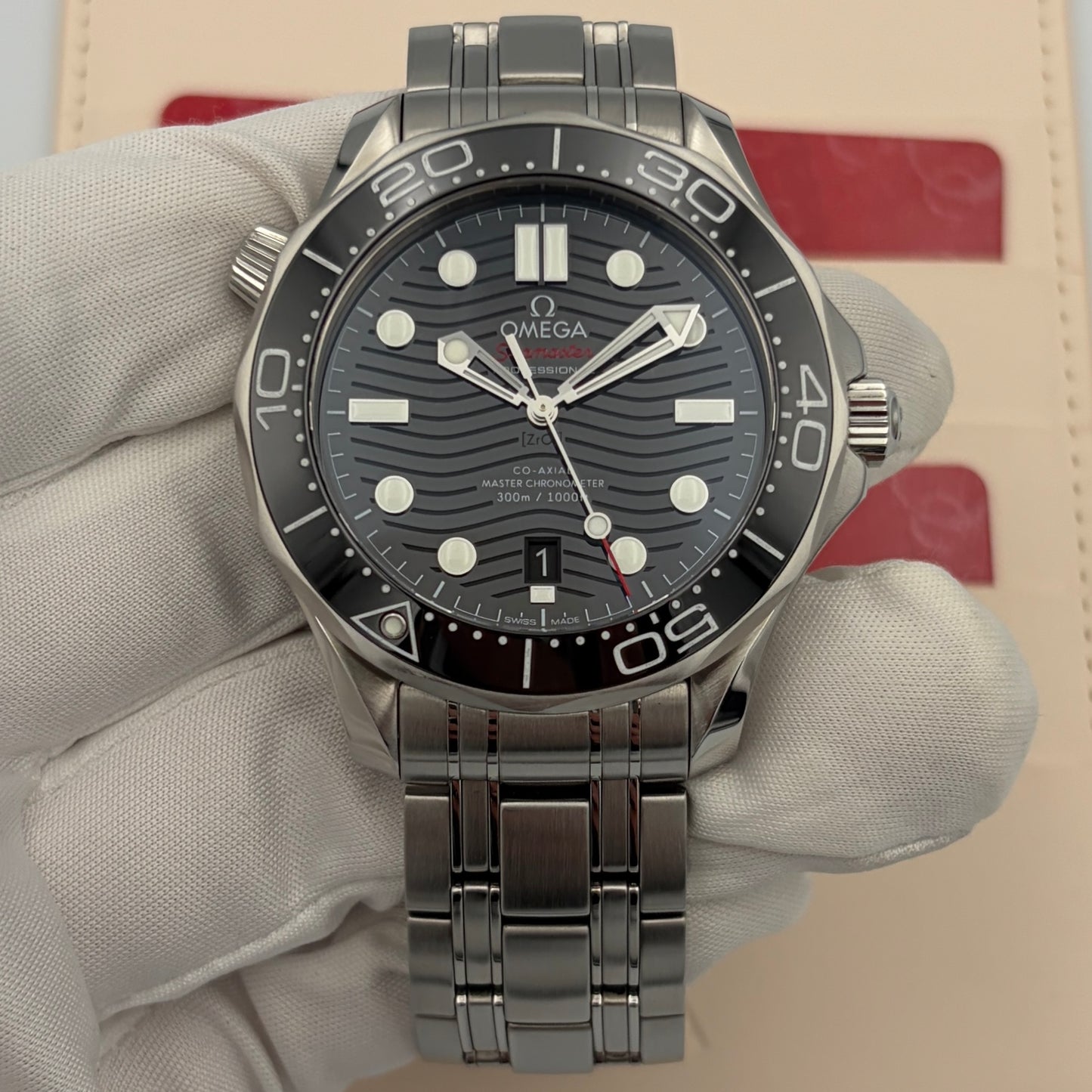 Omega Seamaster Black Dial 210.30.42.20.01.001 box & papers year 2022