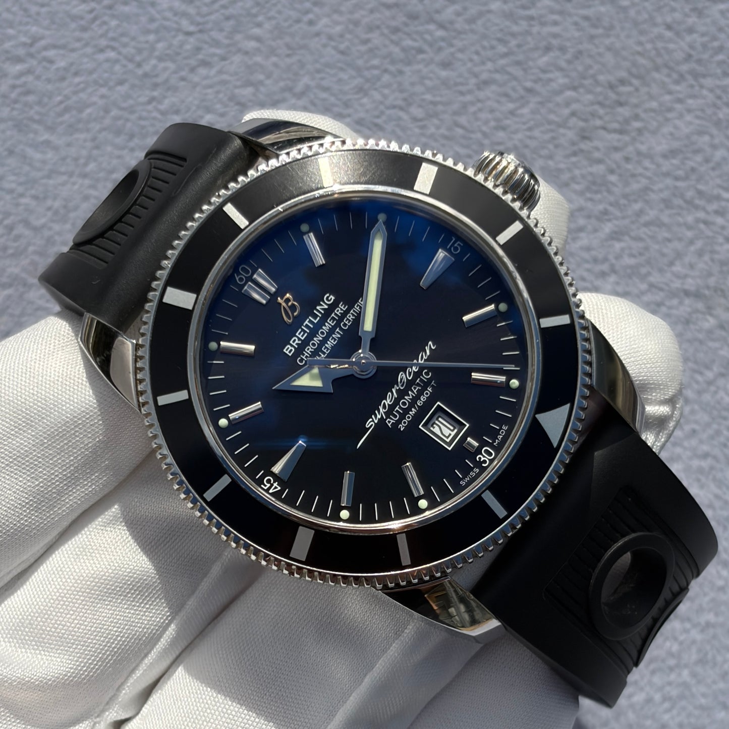 SOLD / ON REQUEST Breitling Superocean Heritage 46mm Year 2017 Full Set Extra Strap