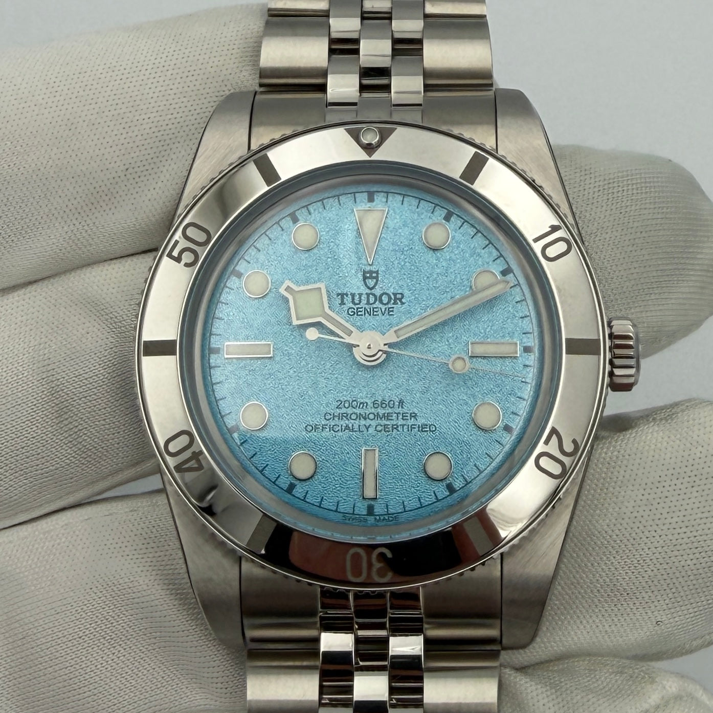 SOLD / ON REQUEST Tudor Lagoon Blue Black Bay 54 M79000-0001 Year 2025 Blue Dial 37mm Box & Papers