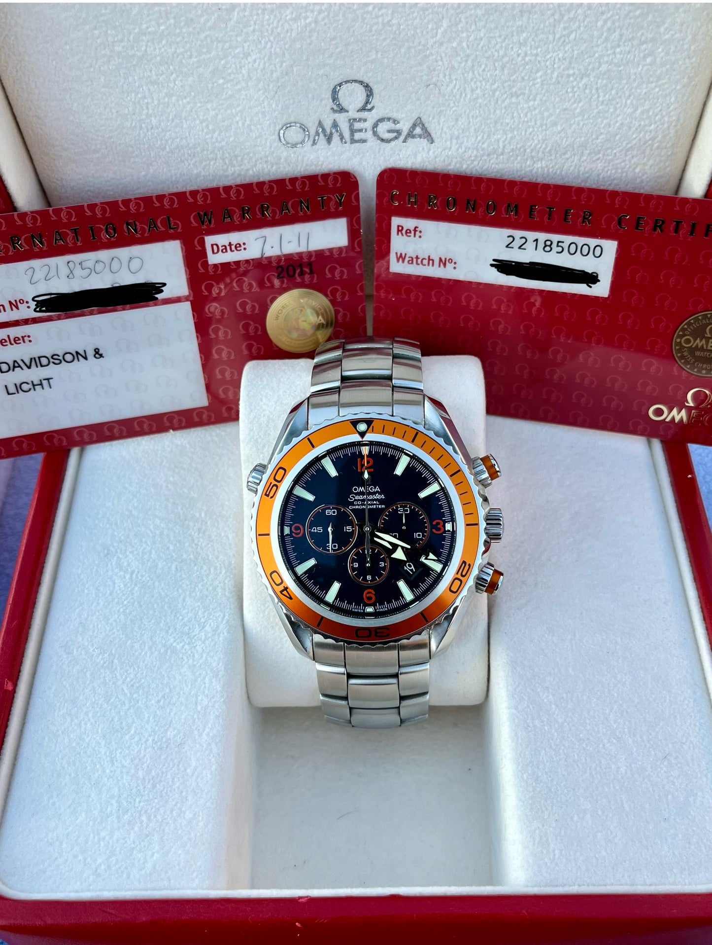 SOLD / ON REQUEST Omega Seamaster Planet Ocean 2218.50.00