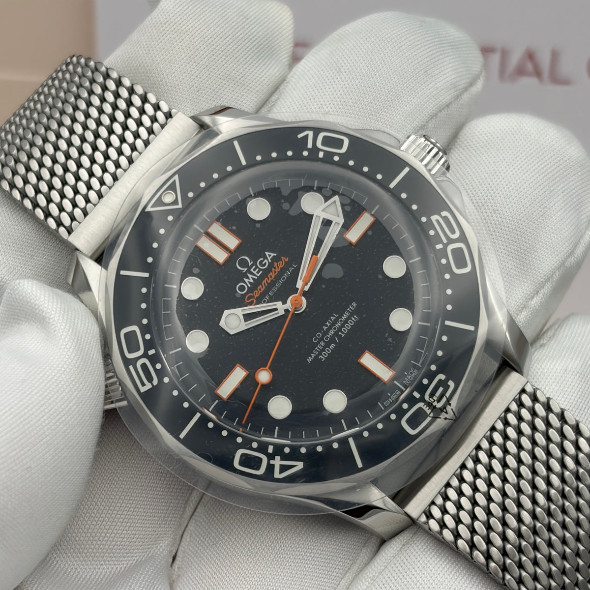 Omega Seamaster Diver 300M 42mm 210.30.42.20.01.018 Steel Mesh Brecelet 2026 Brand New Full Set