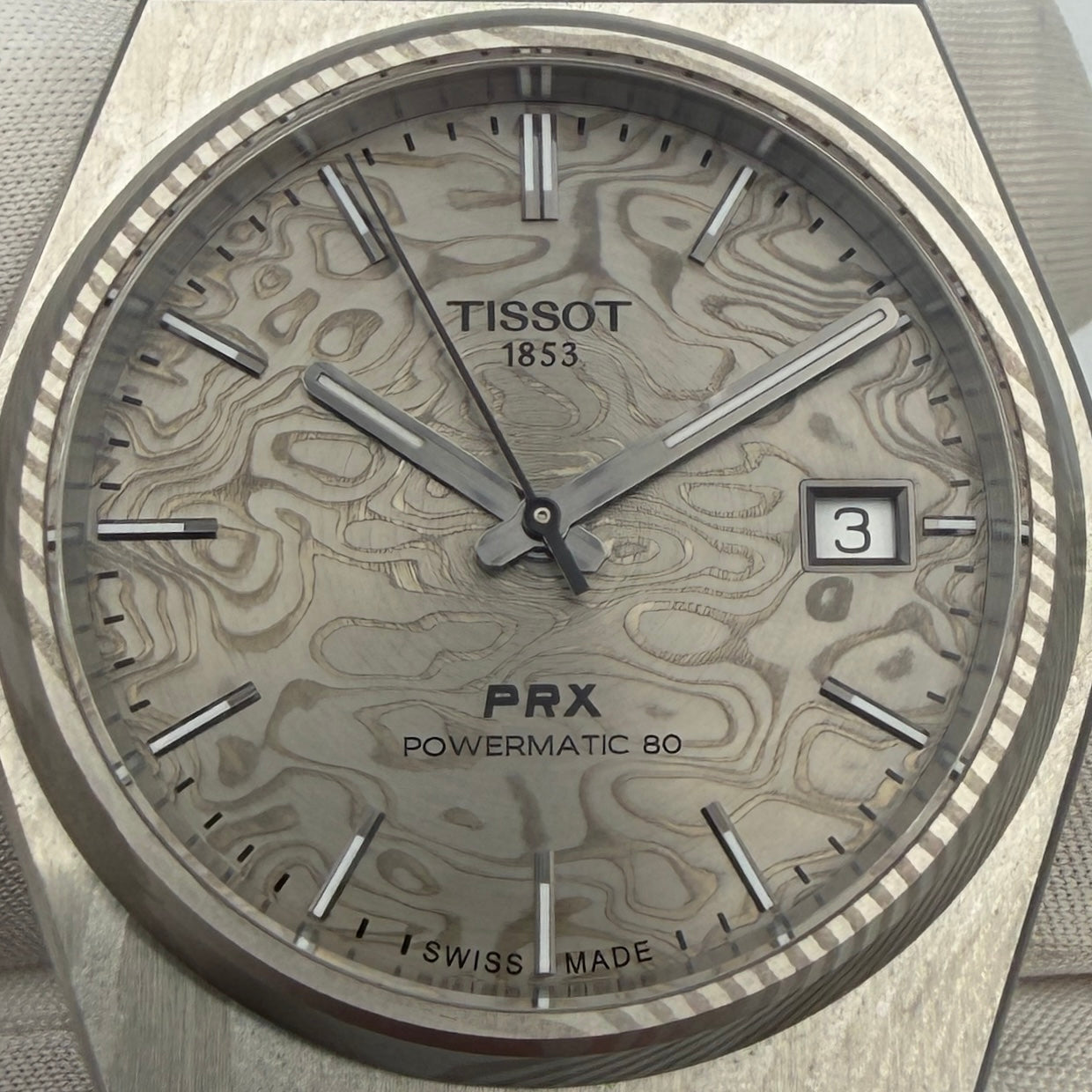 Tissot PRX Powermatic 80 Damascus Steel 38mm T137.807.96.081.00 Year 2026 Full Set As New Condition