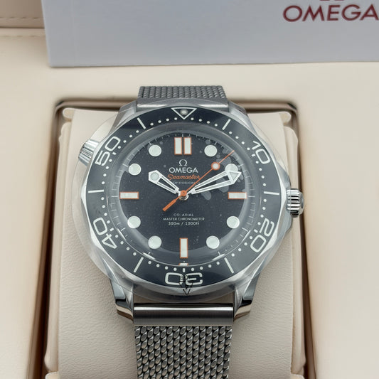 Omega Seamaster Diver 300M 42mm 210.30.42.20.01.018 Steel Mesh Brecelet 2026 Brand New Full Set