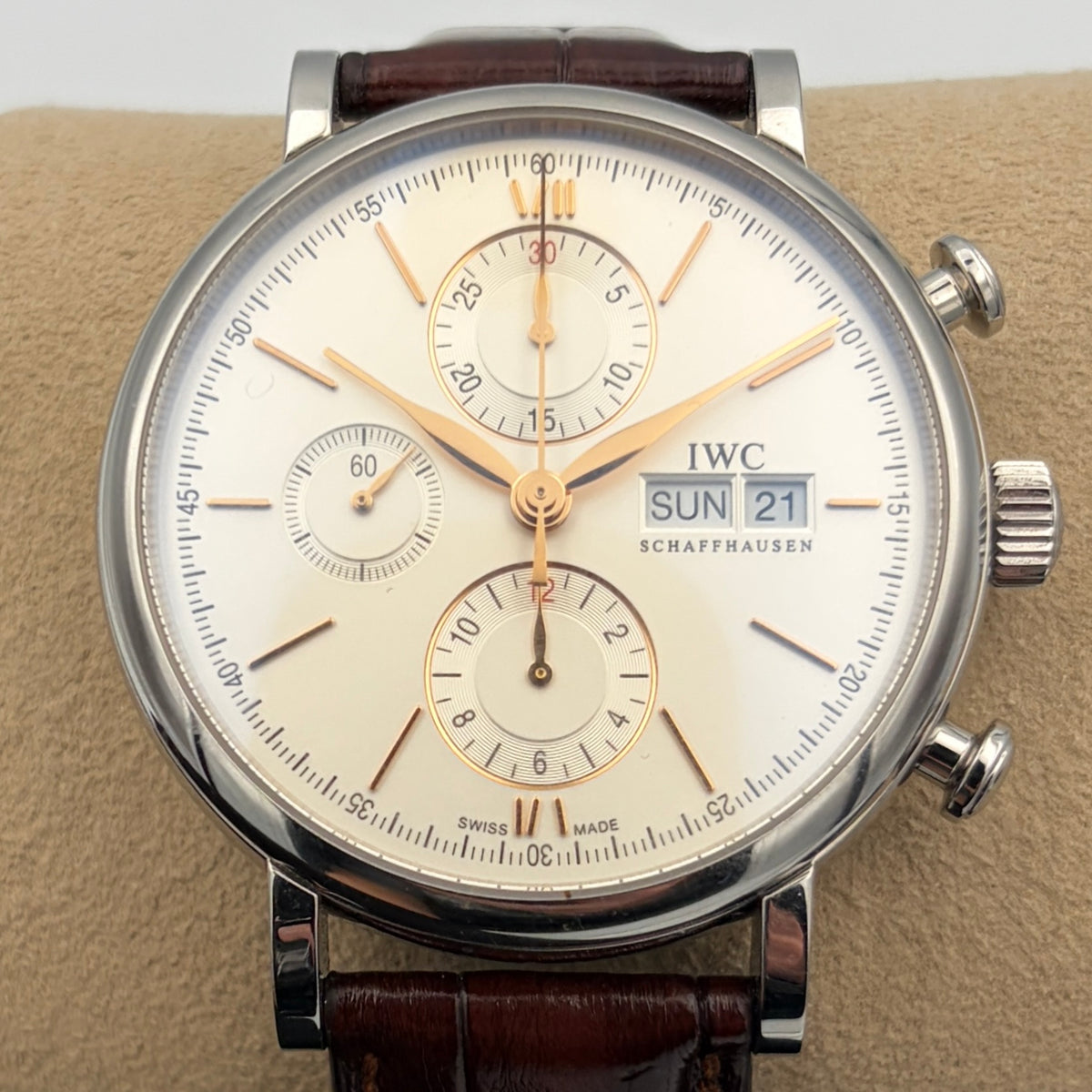 SOLD / ON REQUEST IWC Portofino Chronograph IW391031 Year 2022 Box & Papers