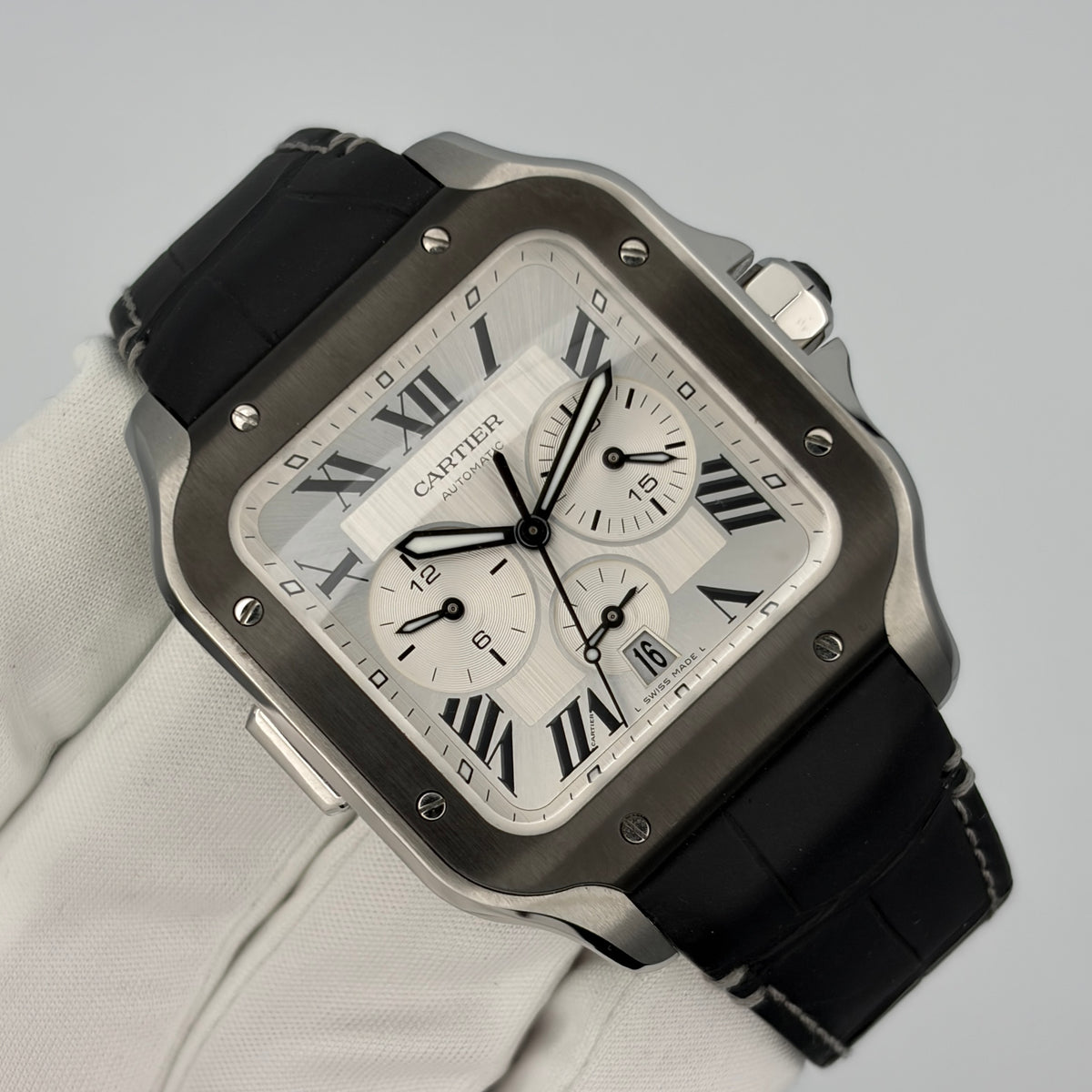 Cartier Santos de Cartier Chronograph XL WSSA0017 Year 2024 Box & Papers