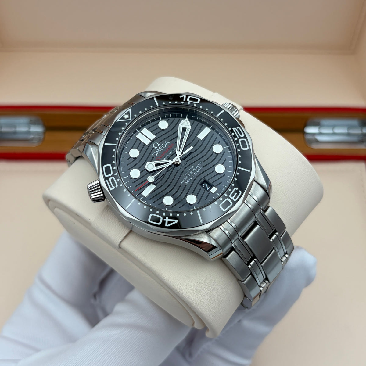 SOLD / ON REQUEST Omega Seamaster Black Dial 210.30.42.20.01.001 Box & Papers Year 2023