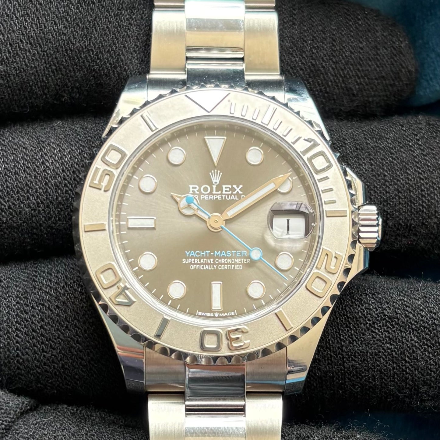 SOLD / ON REQUEST Rolex Yacht-master Rhodium Grey Dial Year 2022 Reference 268622 Full Set Box & Papers 37mm