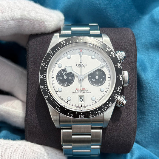 SOLD / ON REQUEST Tudor Panda Black Bay Chronograph 79360N Full Set Year 2021