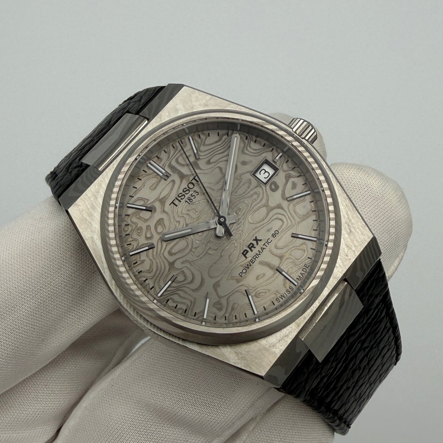 Tissot PRX Powermatic 80 Damascus Steel 38mm T137.807.96.081.00 Year 2026 Full Set As New Condition