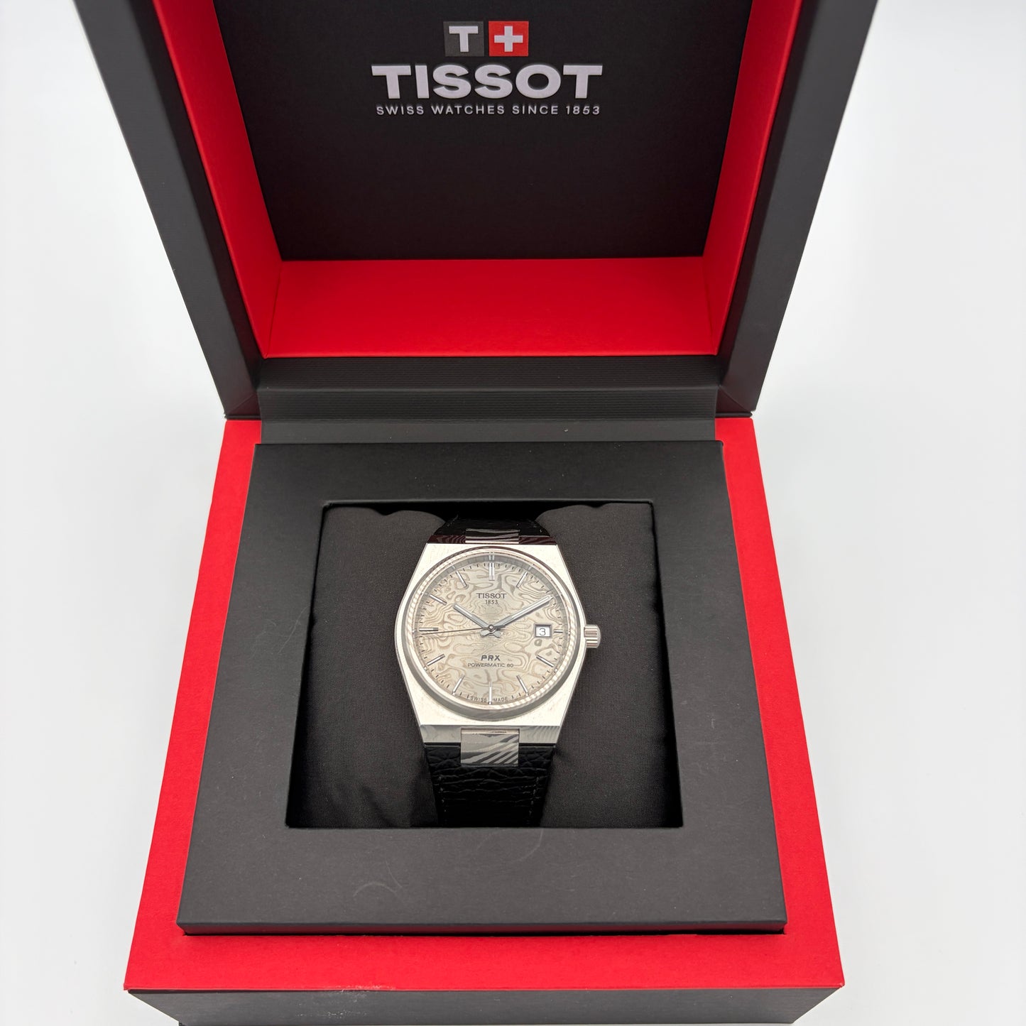Tissot PRX Powermatic 80 Damascus Steel 38mm T137.807.96.081.00 Year 2026 Full Set As New Condition