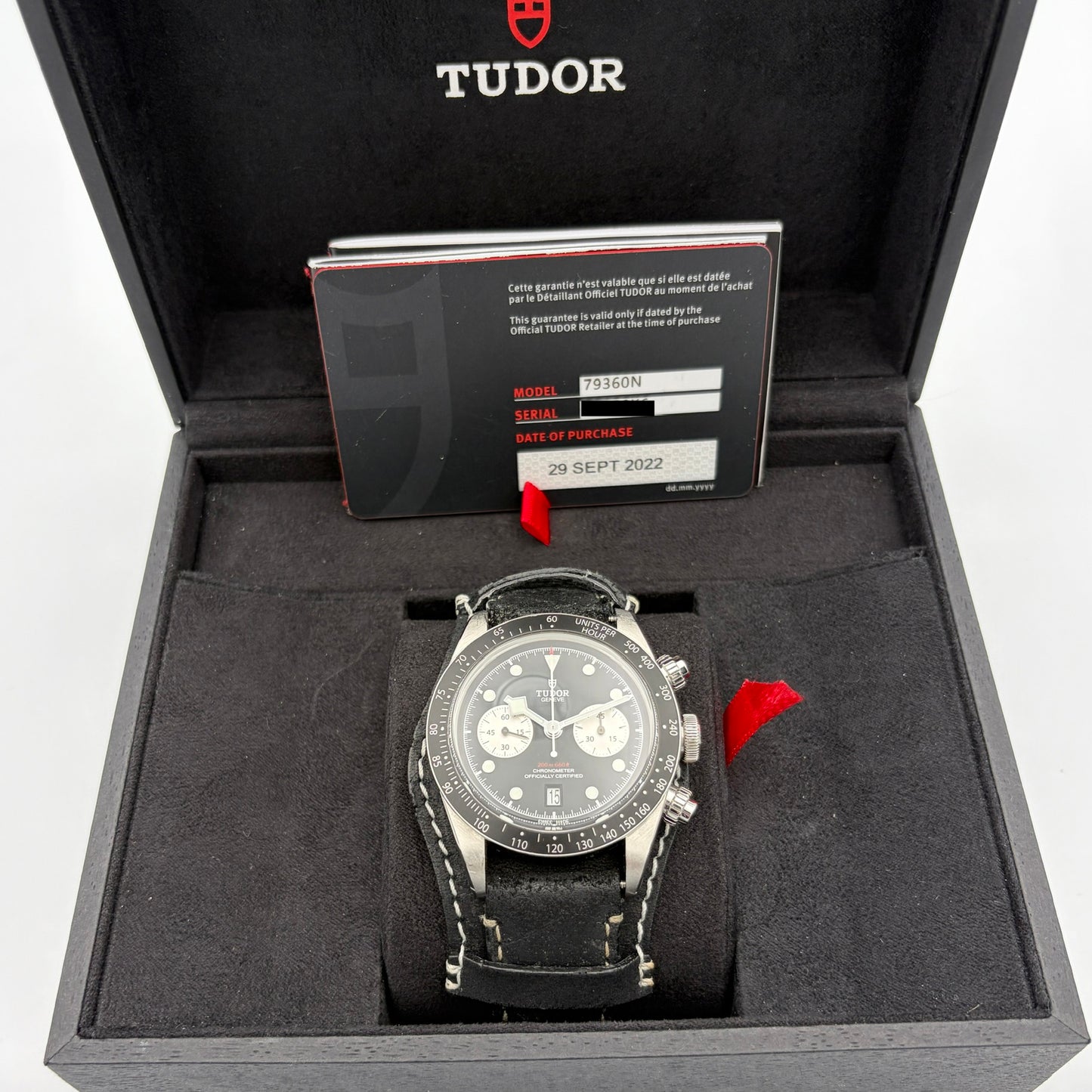 Tudor Reverse Panda Black Bay Chronograph 79360N Year 2022 Full Set