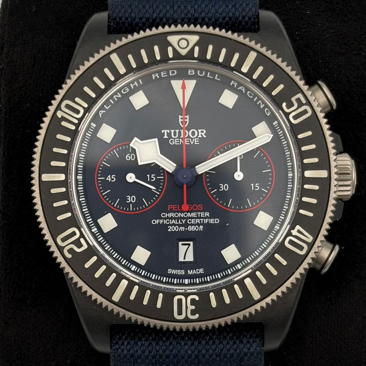 Black Bay Tudor Pelagos FXD Chronograph 25807KN Year 2024 Excellent Condition Full Set
