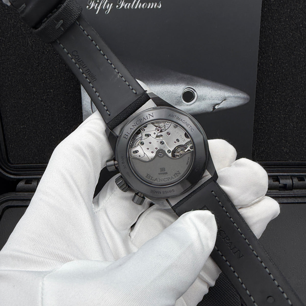 SOLD OUT / ON REQUEST Blancpain Fifty Fathoms Bathyscaphe Chronograph Green Dial Ceramic Bezel 5200-0153-NABA Year 2023 Box & Papers