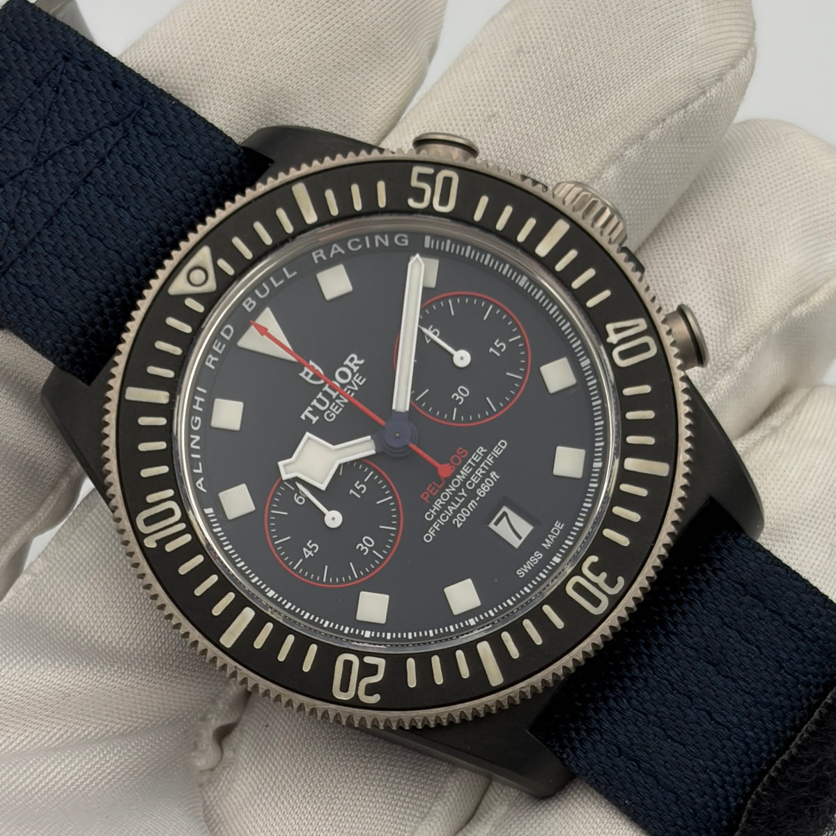 Black Bay Tudor Pelagos FXD Chronograph 25807KN Year 2024 Excellent Condition Full Set