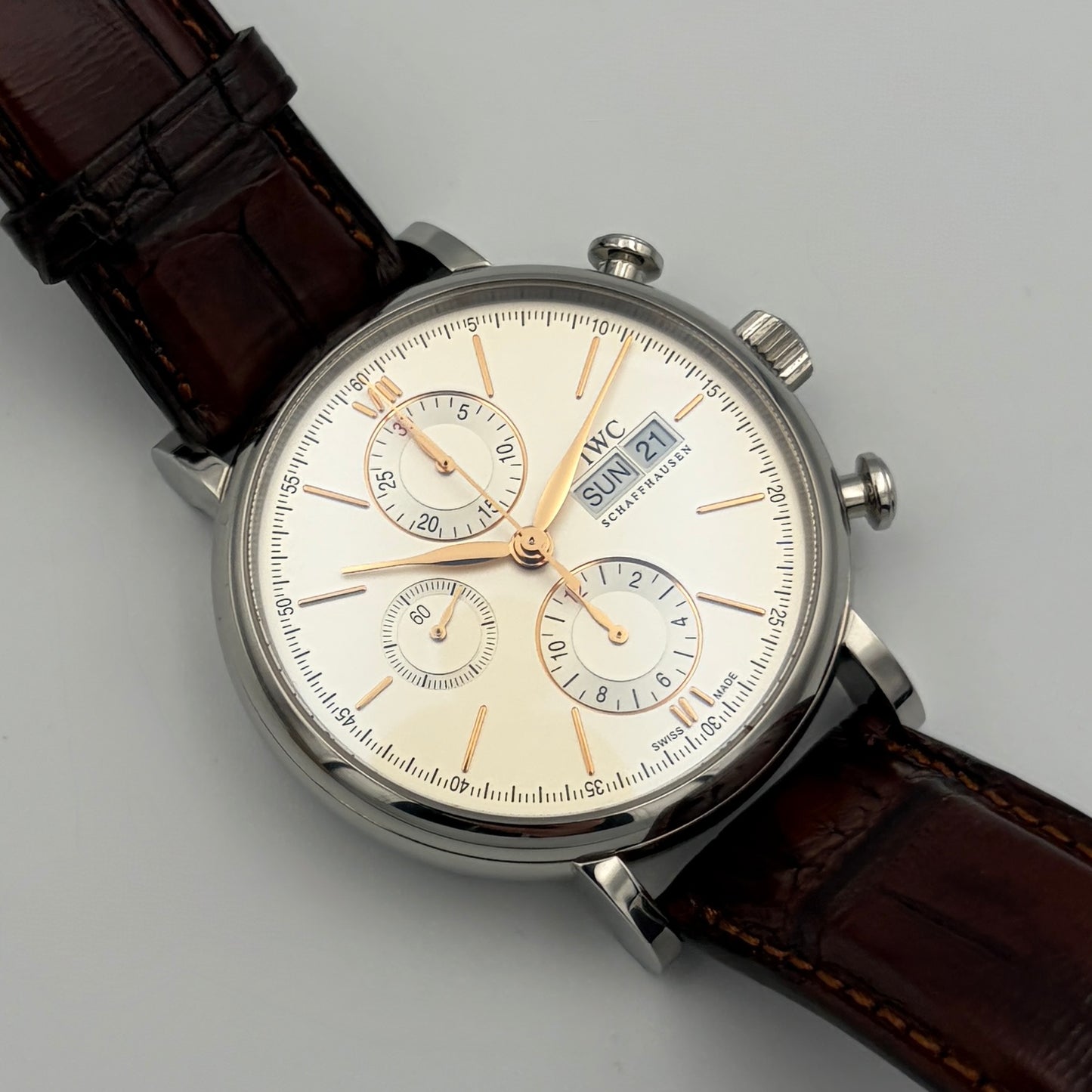 SOLD / ON REQUEST IWC Portofino Chronograph IW391031 Year 2022 Box & Papers
