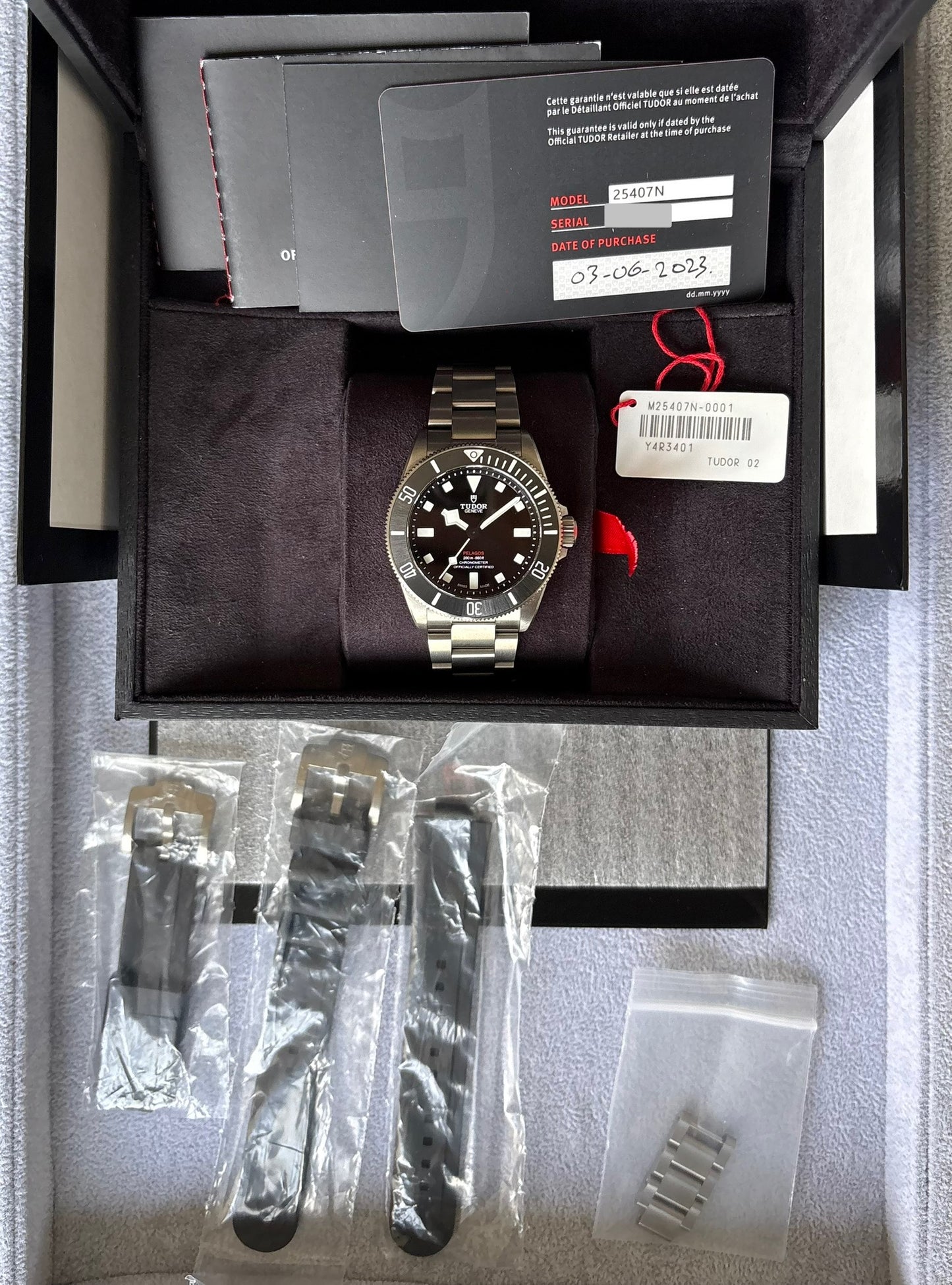 SOLD / ON REQUEST Tudor Pelagos 39 Titanium 25407N Year 2023 Full Set