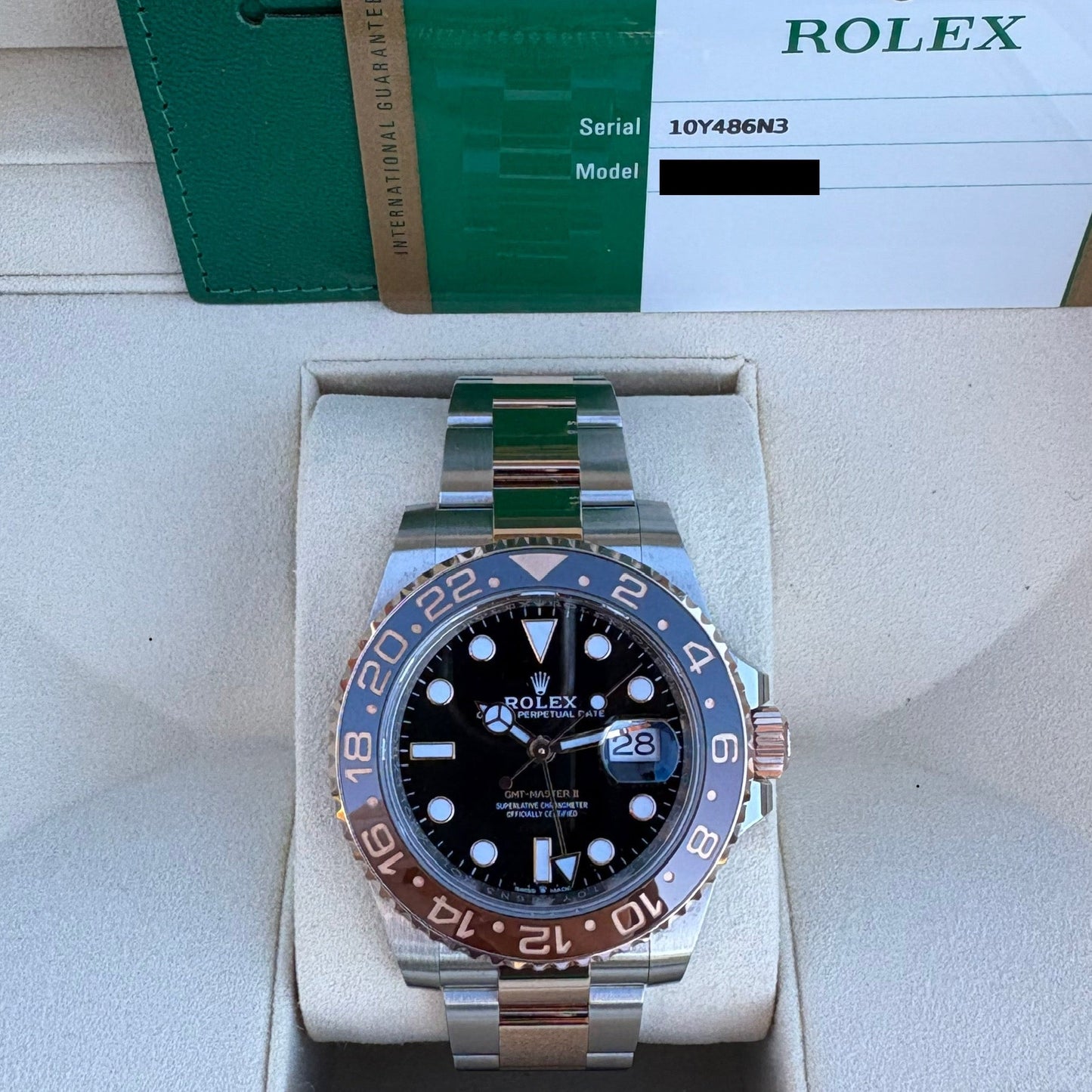 Rolex GMT Master II 126711CHNR Rootbeer Year 2020